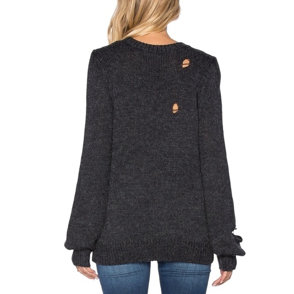 WILDFOX x REVOLVE Caffeine Machine Distressed Alpaca Blend Sweater - Picture 2 of 10